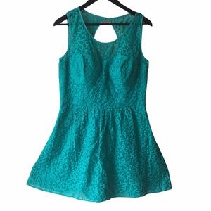 le chateau Teal Lace Dress - Sz XL